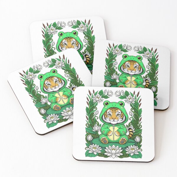 Item preview, Tiger cub in kigurumi frogs designed and sold by krabbaraban.