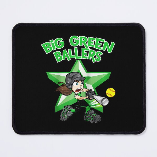 Item preview, Big Green Ballers Softball Girl Player Cartoon Sports designed and sold by miaa-artistshop.