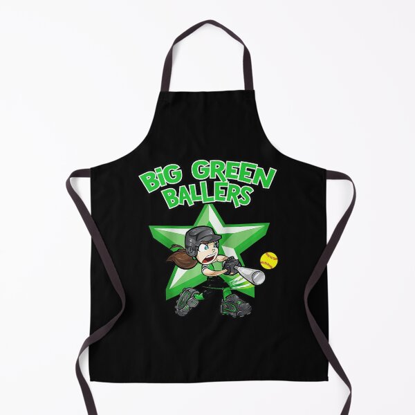 Item preview, Big Green Ballers Softball Girl Player Cartoon Sports  designed and sold by miaa-artistshop.