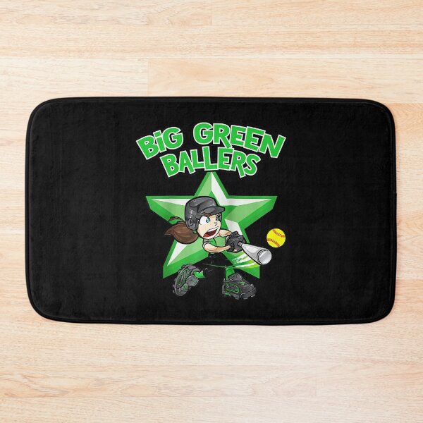Item preview, Big Green Ballers Softball Girl Player Cartoon Sports  designed and sold by miaa-artistshop.