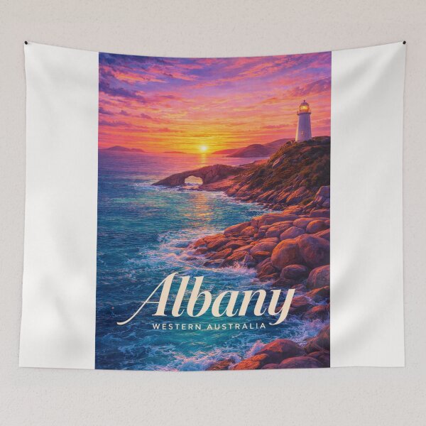 Item preview, Albany Natural Bridge Torndirrup Coast Golden Hour Western Australia designed and sold by Places On Earth.