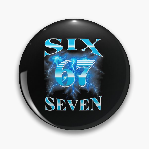 Item preview, Six Seven 67 Retro Meme Numeric  designed and sold by tadmercado.