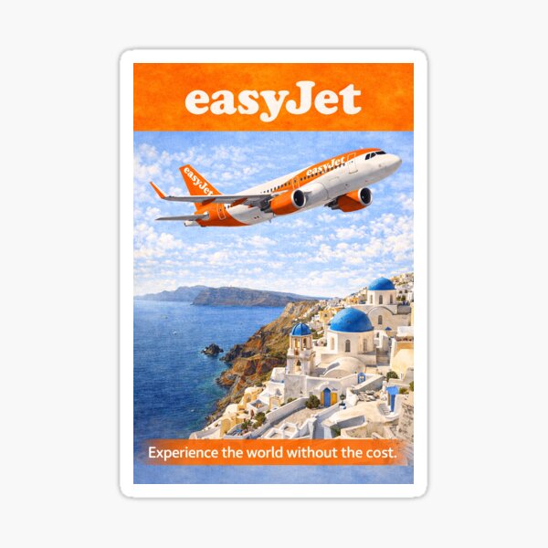 Your Spontaneous Getaway Starts with easyJet Sticker
