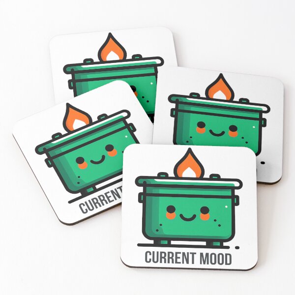 Item preview, Current Mood Dumpster Fire – Funny Sarcastic Art – Cute Aesthetic designed and sold by Phetuvov.