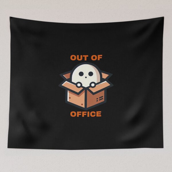 Item preview, Out of Office Ghost – Funny Introvert Halloween Art – Retro Spooky Design designed and sold by Phetuvov.