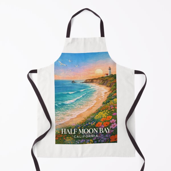 Item preview, Half Moon Bay Coastal Cliffs Pacific Ocean California Sunset Coastline designed and sold by Places On Earth.