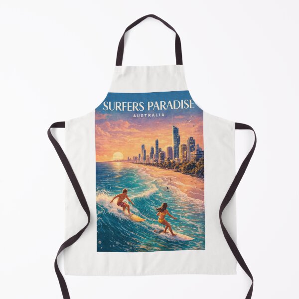 Item preview, Surfers Paradise Skyline Gold Coast Skyline Queensland Australia Beach Sunset designed and sold by Places On Earth.