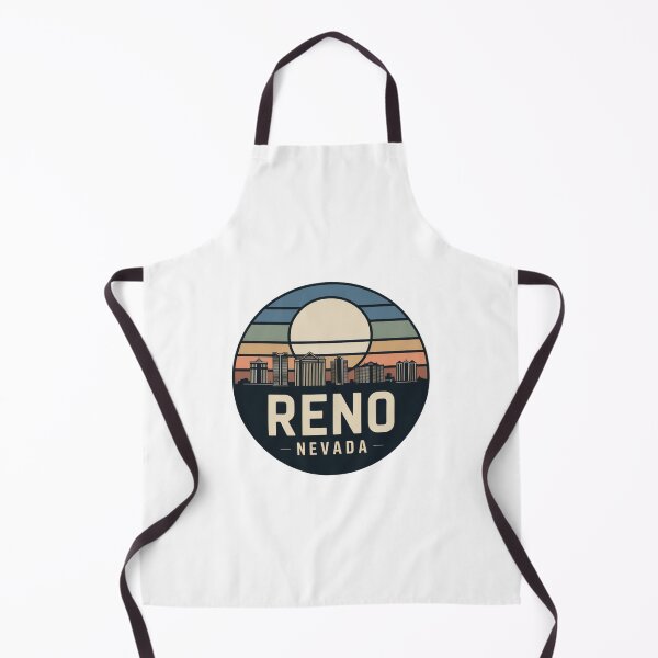 Item preview, Reno Nevada: Blue Sunset Skyline Badge designed and sold by CircinusStore.