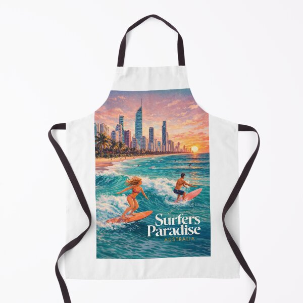 Item preview, Surfers Paradise Gold Coast Queensland Skyline Beach Sunset Australia designed and sold by Aryabek.