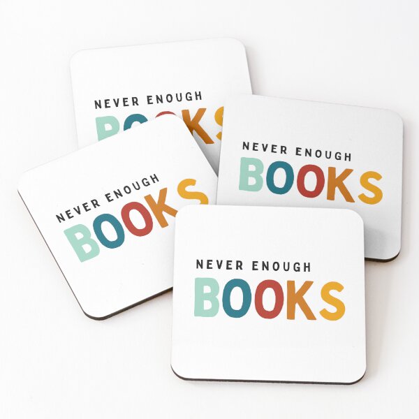 Item preview, Never Enough Books - Multicolored Retro Typography Sticker designed and sold by Whistle-and-Co.