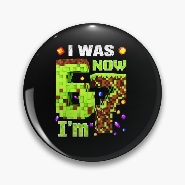 Item preview, I Was 6 Now I’m 7 Pixel Gamer Birthday Level Up designed and sold by FGTV2021.