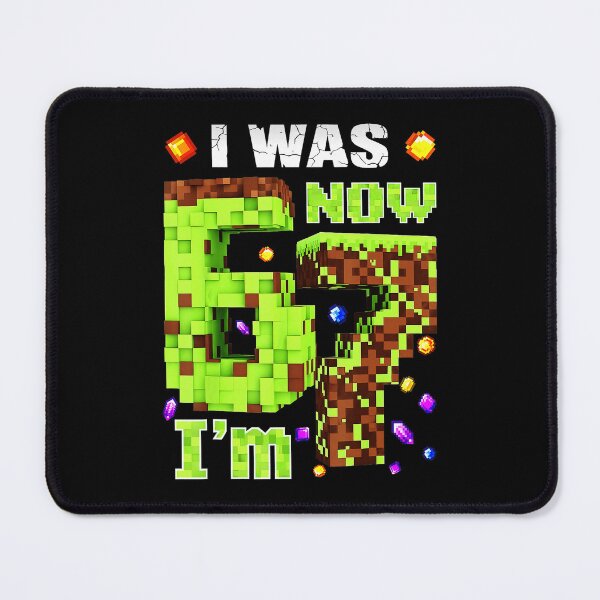 Item preview, I Was 6 Now I’m 7 Pixel Gamer Birthday Level Up designed and sold by FGTV2021.