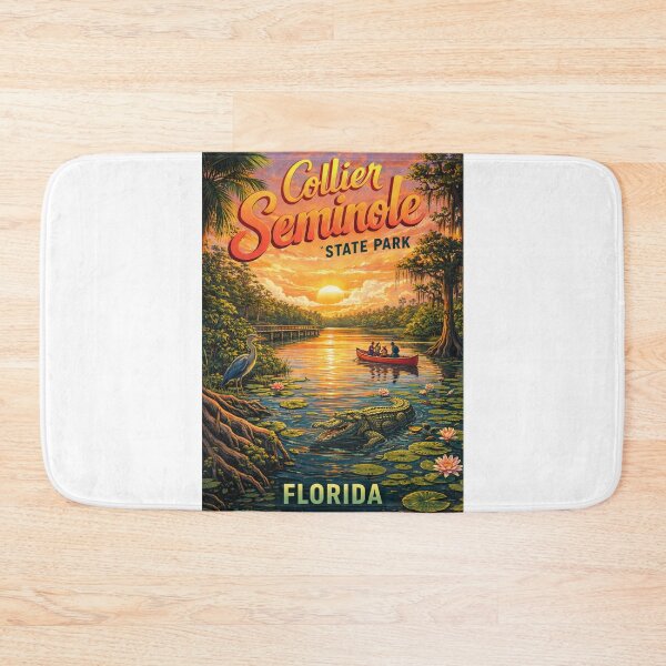 Item preview, Collier Seminole State Park Everglades Florida Mangrove Sunset River Scene designed and sold by Aryabek.