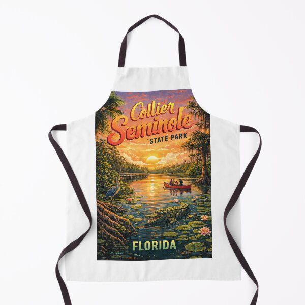 Item preview, Collier Seminole State Park Everglades Florida Mangrove Sunset River Scene designed and sold by Aryabek.