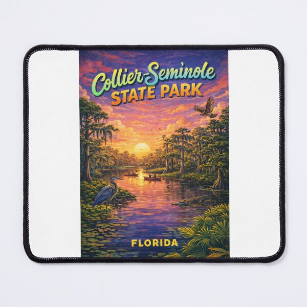 Item preview,  Collier Seminole State Park Everglades Wildlife River Florida Sunset View designed and sold by Aryabek.