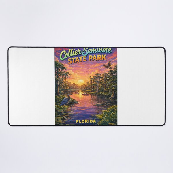 Item preview, Collier Seminole State Park Everglades Wildlife River Florida Sunset View designed and sold by Aryabek.
