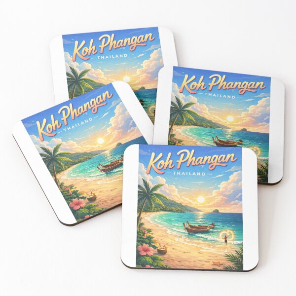 Item preview, Koh Phangan Gulf of Thailand Beach Sunset Haad Rin Tropical Coast designed and sold by Aryabek.