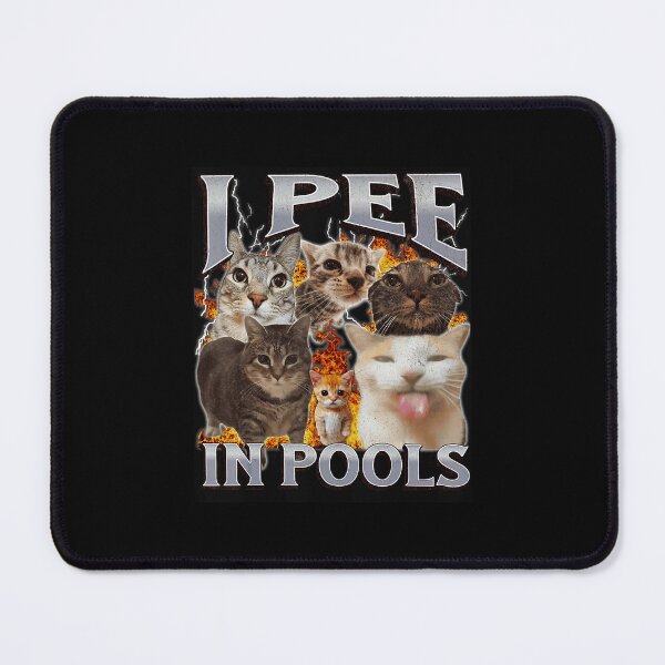 Item preview, I Pee In Pools Funny Cat Meme Chaotic Humor designed and sold by tadmercado.