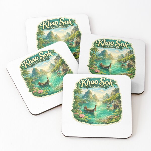 Item preview, Khao Sok National Park Surat Thani Limestone Mountains Cheow Lan Lake Thailand designed and sold by Aryabek.