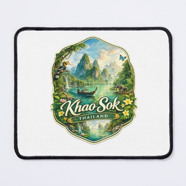 Item preview, Khao Sok National Park Cheow Lan Lake Tropical Rainforest Thailand Landscape designed and sold by Aryabek.