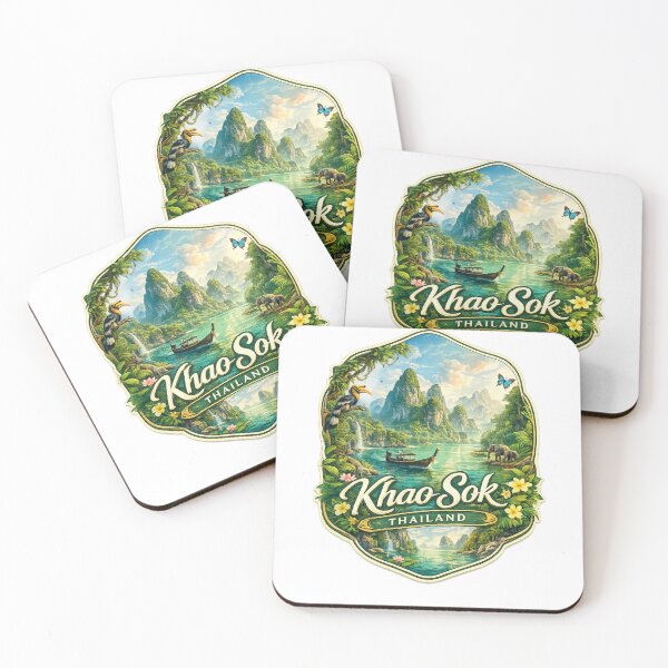 Item preview, Khao Sok National Park Cheow Lan Lake Tropical Rainforest Thailand Landscape designed and sold by Aryabek.