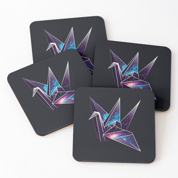 Item preview, Origami Crane Galaxy – Celestial Paper Bird – Geometric Space Art designed and sold by Phetuvov.