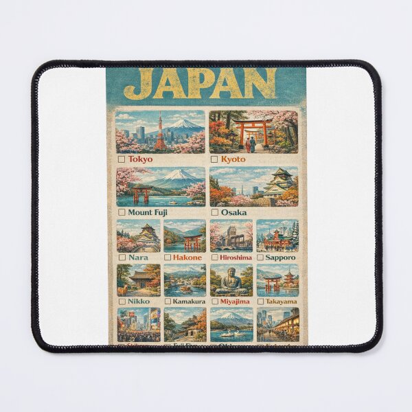Item preview, Japan Travel Destinations Tokyo Kyoto Mount Fuji Osaka Cultural Landmarks designed and sold by Aryabek.