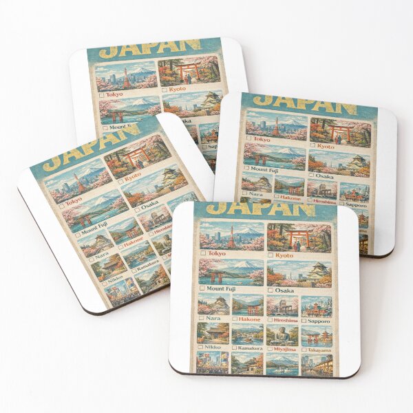 Item preview, Japan Travel Destinations Tokyo Kyoto Mount Fuji Osaka Cultural Landmarks designed and sold by Aryabek.