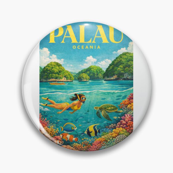 Item preview, Palau Rock Islands Micronesia Coral Reef Pacific Ocean Snorkeling Lagoon designed and sold by Aryabek.