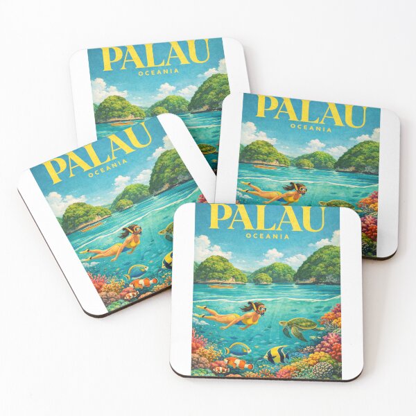 Item preview, Palau Rock Islands Micronesia Coral Reef Pacific Ocean Snorkeling Lagoon designed and sold by Aryabek.