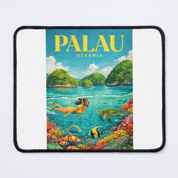 Item preview, Palau Rock Islands Micronesia Coral Reef Pacific Ocean Snorkeling Lagoon designed and sold by Aryabek.