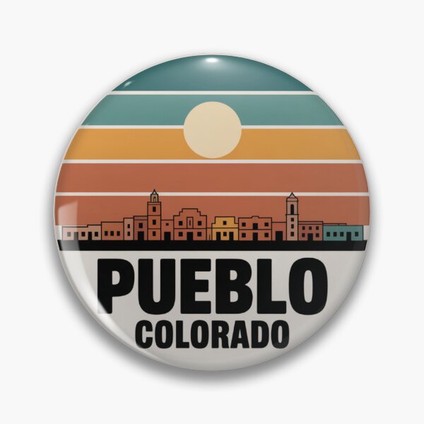 Item preview, Pueblo Colorado: Orange Brown Sunset Skyline designed and sold by CircinusStore.
