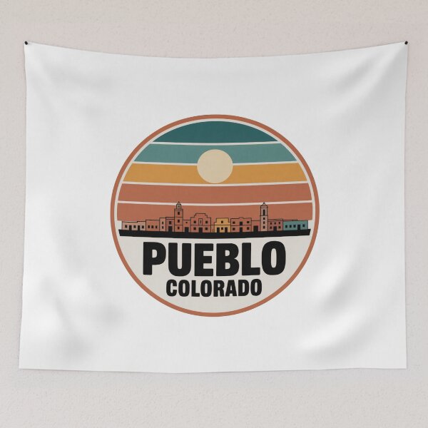 Item preview, Pueblo Colorado: Orange Brown Sunset Skyline designed and sold by CircinusStore.