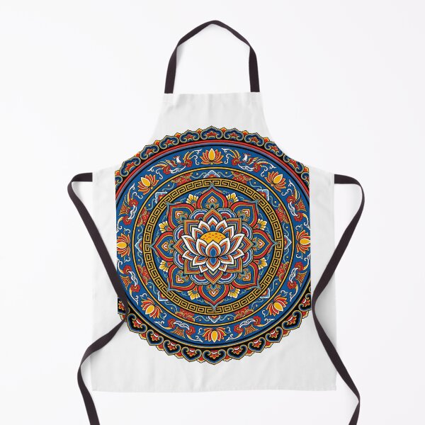 Item preview, Korean Dancheong Lotus Mandala Art Print - Traditional Korean Wall Decor designed and sold by KooksStudio.