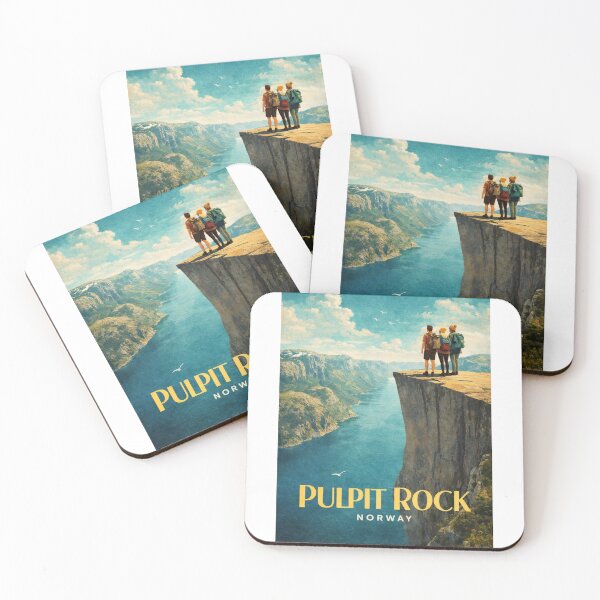 Item preview, Pulpit Rock Lysefjord Rogaland Norway Cliff View Fjord Landscape designed and sold by Aryabek.