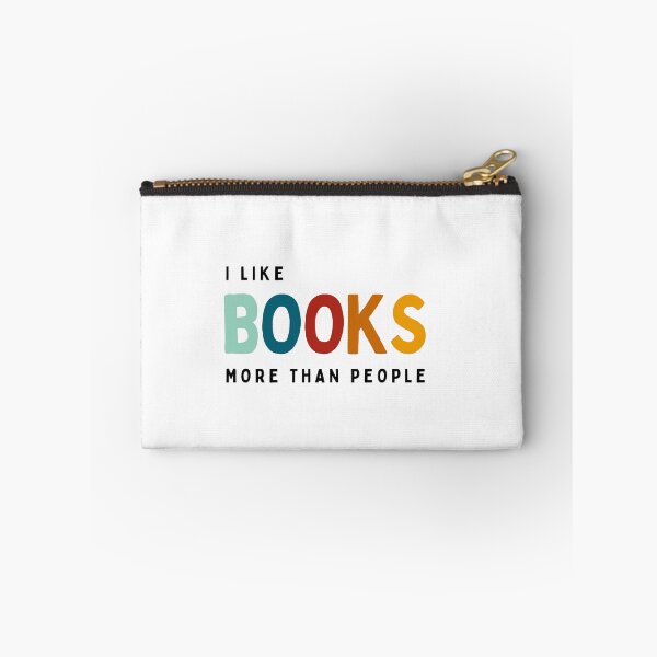 Item preview, I Like Books More Than People - colorful retro typography designed and sold by Whistle-and-Co.