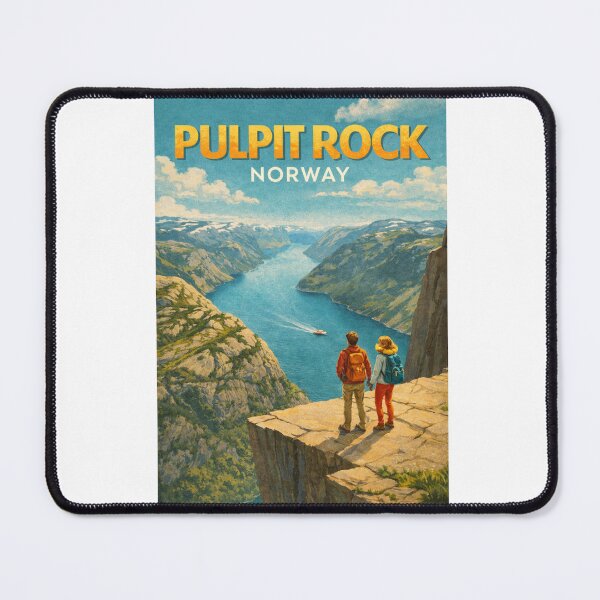 Item preview, Pulpit Rock Lysefjord Preikestolen Norway Scenic Fjord Overlook designed and sold by Aryabek.