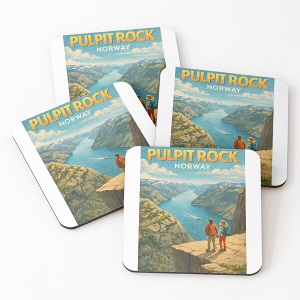 Item preview, Pulpit Rock Lysefjord Preikestolen Norway Scenic Fjord Overlook designed and sold by Aryabek.