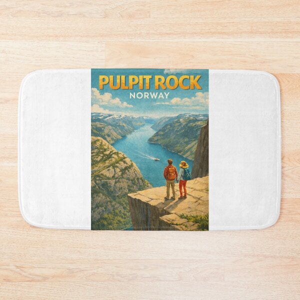 Item preview, Pulpit Rock Lysefjord Preikestolen Norway Scenic Fjord Overlook designed and sold by Aryabek.