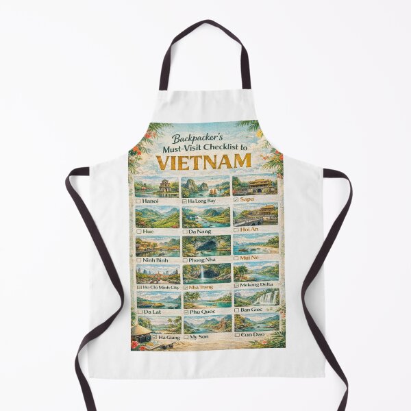 Item preview, Vietnam Travel Destinations Hanoi Ha Long Bay Hoi An Mekong Delta designed and sold by Aryabek.