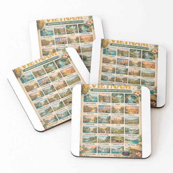 Item preview,  Vietnam Travel Checklist Ha Long Bay Hanoi Da Nang Hoi An Mekong Delta designed and sold by Aryabek.