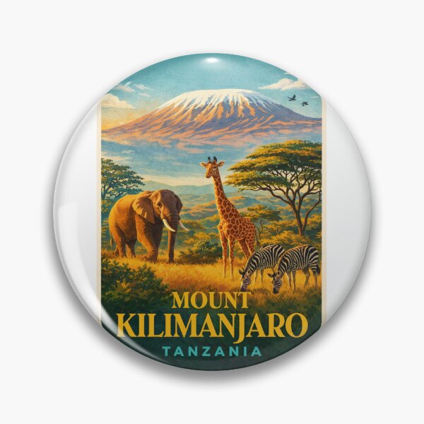 Item preview, Mount Kilimanjaro Amboseli Serengeti Tanzania Savanna Landscape Africa designed and sold by Aryabek.