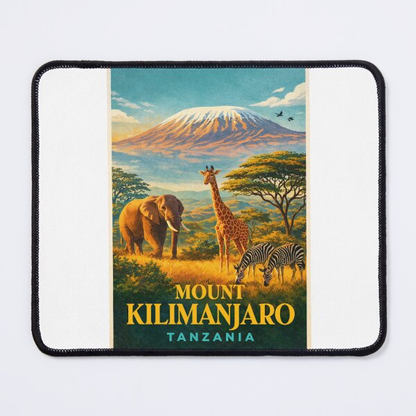 Item preview, Mount Kilimanjaro Amboseli Serengeti Tanzania Savanna Landscape Africa designed and sold by Aryabek.