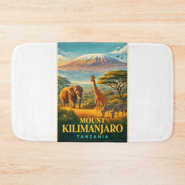 Item preview, Mount Kilimanjaro Amboseli Serengeti Tanzania Savanna Landscape Africa designed and sold by Aryabek.