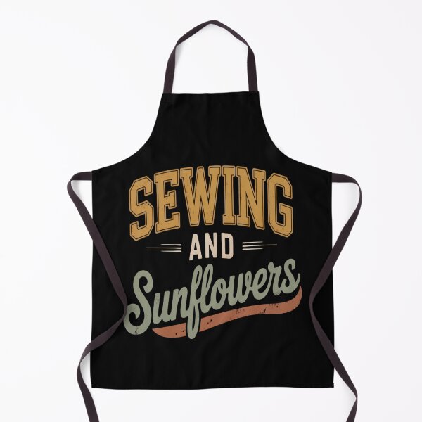 Item preview, Sewing and Sunflowers - Vintage Sewing Lover - seamstress - crafty woman designed and sold by JansenGS.