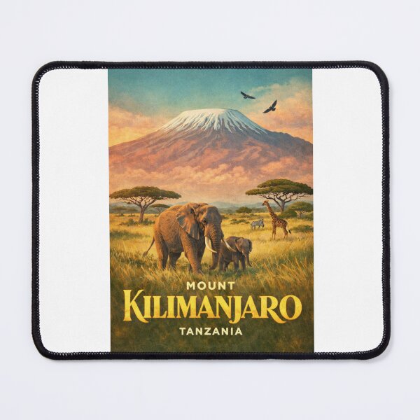 Item preview, Mount Kilimanjaro Tanzania Kibo Mawenzi Savanna Wildlife East Africa designed and sold by Aryabek.