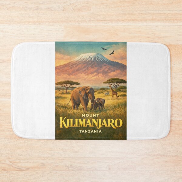 Item preview, Mount Kilimanjaro Tanzania Kibo Mawenzi Savanna Wildlife East Africa designed and sold by Aryabek.