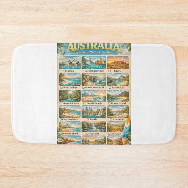 Item preview, Australia Travel Destinations Sydney Great Barrier Reef Uluru Gold Coast designed and sold by Aryabek.