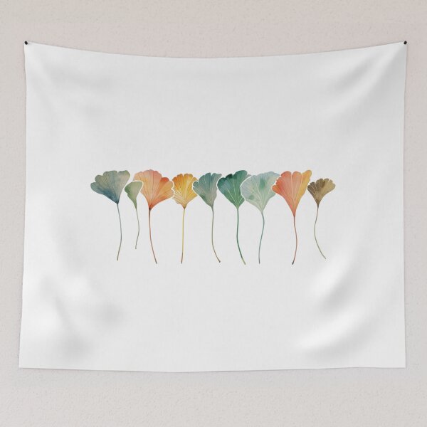 Item preview, Colorful leaves of ginkgo tree designed and sold by uunaa.