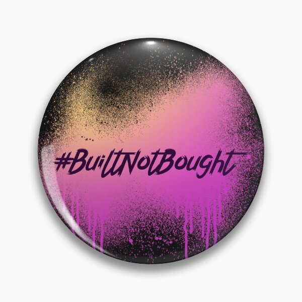 Item preview, #BuiltNotBought Hashtag T-Shirt designed and sold by DwishOriginals.